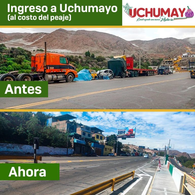 Mira el antes y después de la entrada a nuestro Distrito (al costado del peaje)