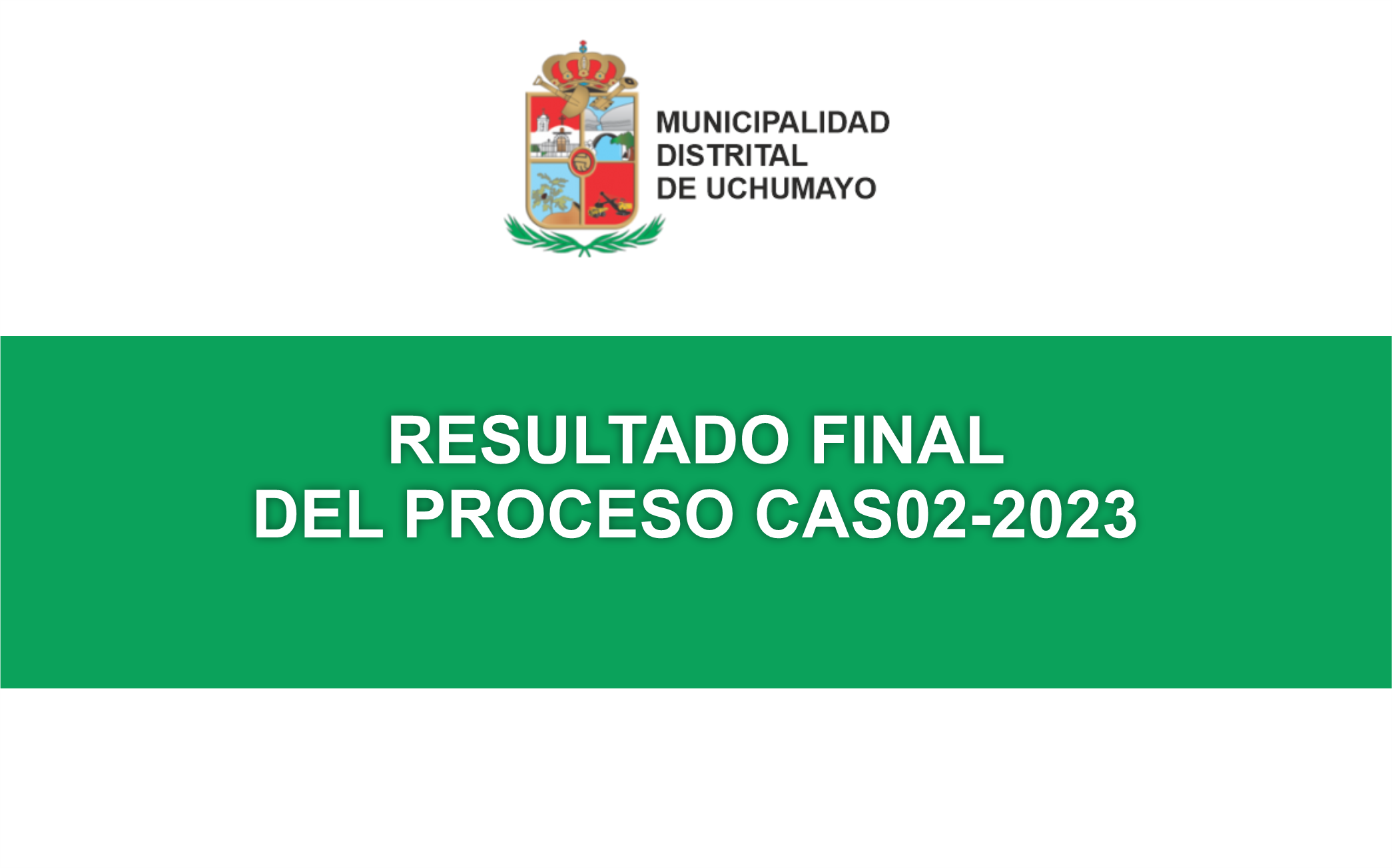RESULTADO FINAL DEL PROCESO CAS02-2023