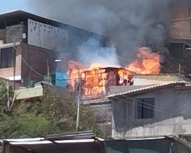 SEGURIDAD CIUDADANA, PRIMERO EN EMERGENCIAS ANTE INCENDIO REGISTRADO EN ALTO CERRO VERDE 