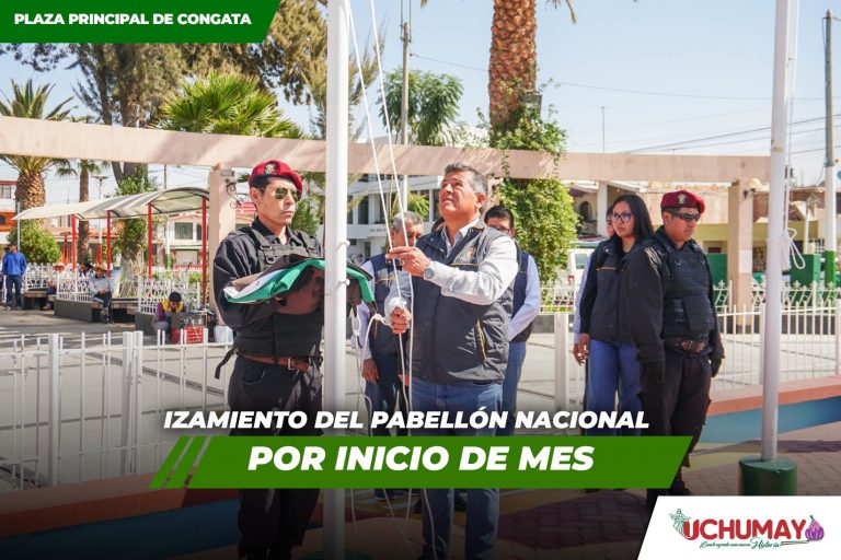 SE REALIZÓ EL IZAMIENTO DE PABELLÓN POR INICIO DE MES
