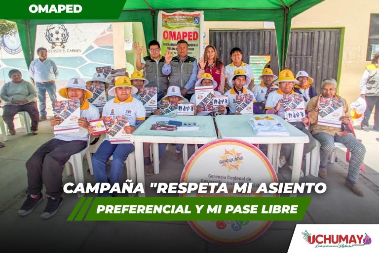 Campaña «Respeta mi Asiento Preferencial y mi Pase Libre»