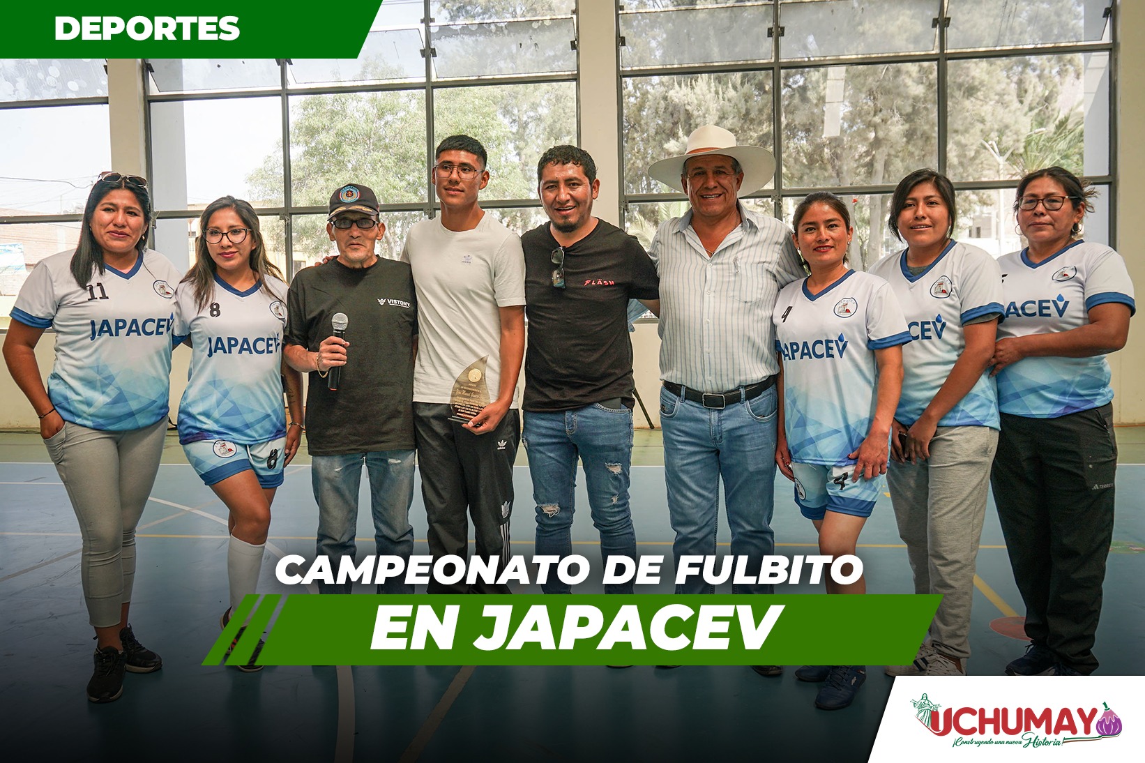 Inauguración de campeonato de fulbito que reúne a damas y varones en Japacev