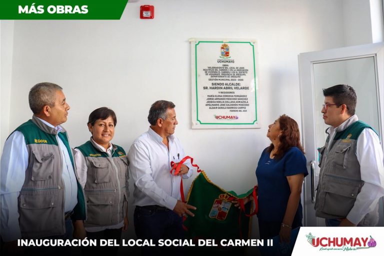 Inauguración del «Mejoramiento del Local de Usos Múltiples» en la Asociación de Vivienda El Carmen II