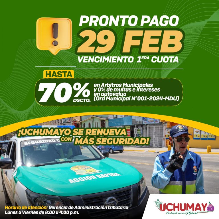 Tú puedes contribuir a fortalecer el trabajo de nuestro Serenazgo con el pago puntual de tributos