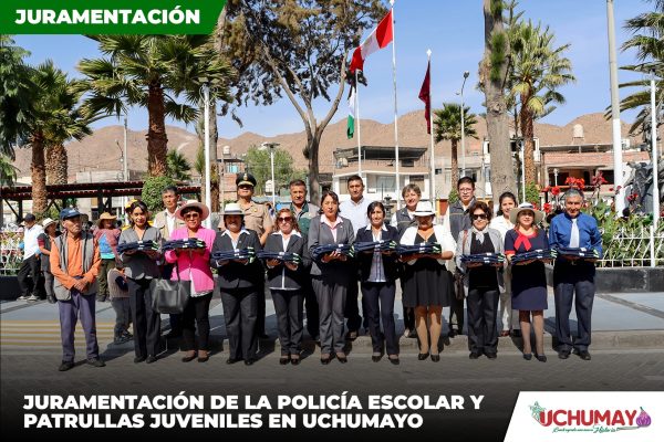 ¡Juramentación de brigadas escolares en Uchumayo!