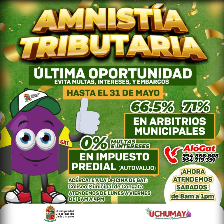 ¡ULTIMA OPORTUNIDAD! Aprovecha los Beneficios tributarios