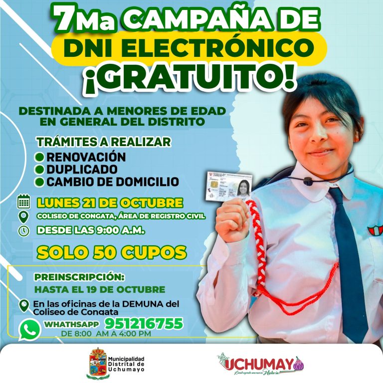 ¡7ma Campaña de DNI Electrónico Gratuito!
