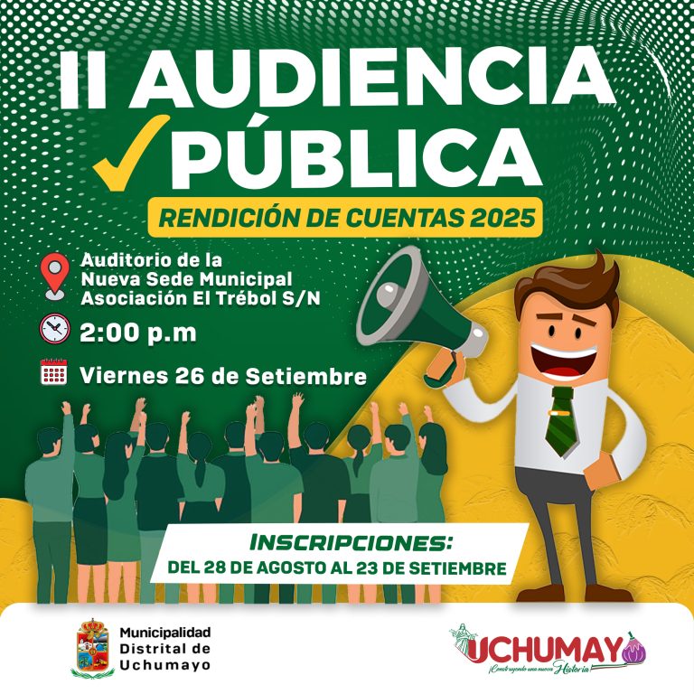 ¡Participa en la II Audiencia Pública de Rendición de Cuentas 2025!