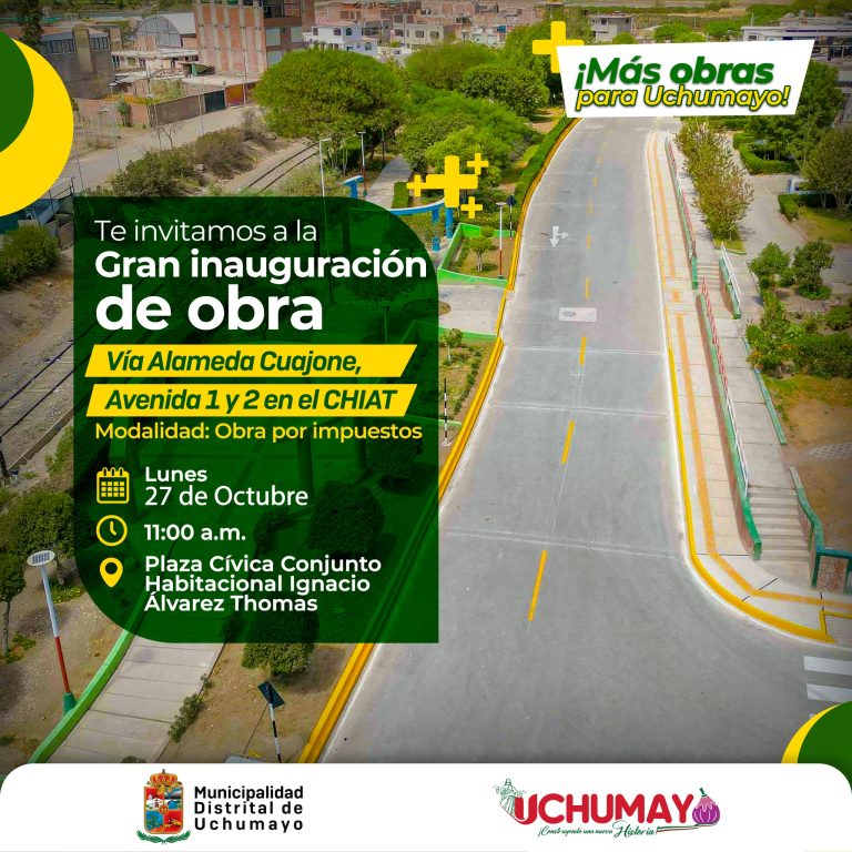 ¡Inauguración de obra en Uchumayo!