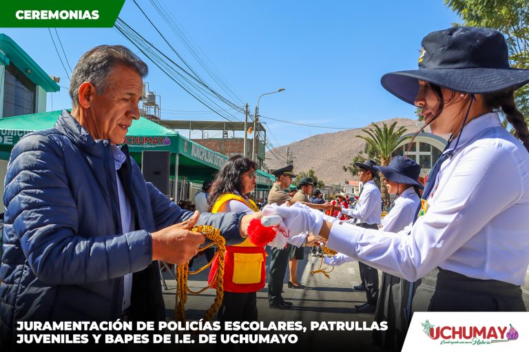 ¡Juramentación de Brigadas Escolares en Uchumayo!